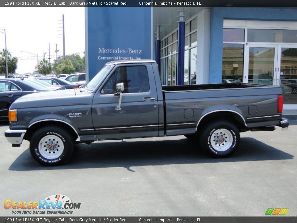 Dark Grey Metallic 1991 Ford F150 XLT Regular Cab Photo #6