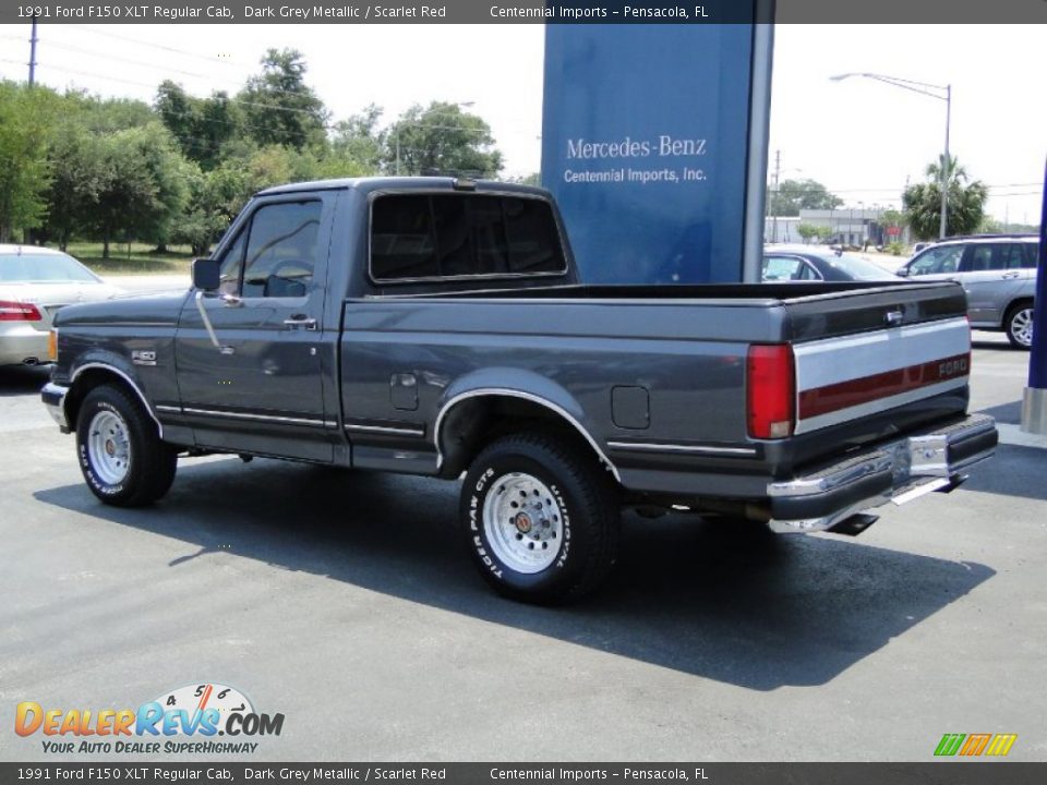 Dark Grey Metallic 1991 Ford F150 XLT Regular Cab Photo #7