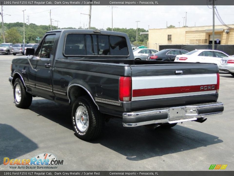 Dark Grey Metallic 1991 Ford F150 XLT Regular Cab Photo #8