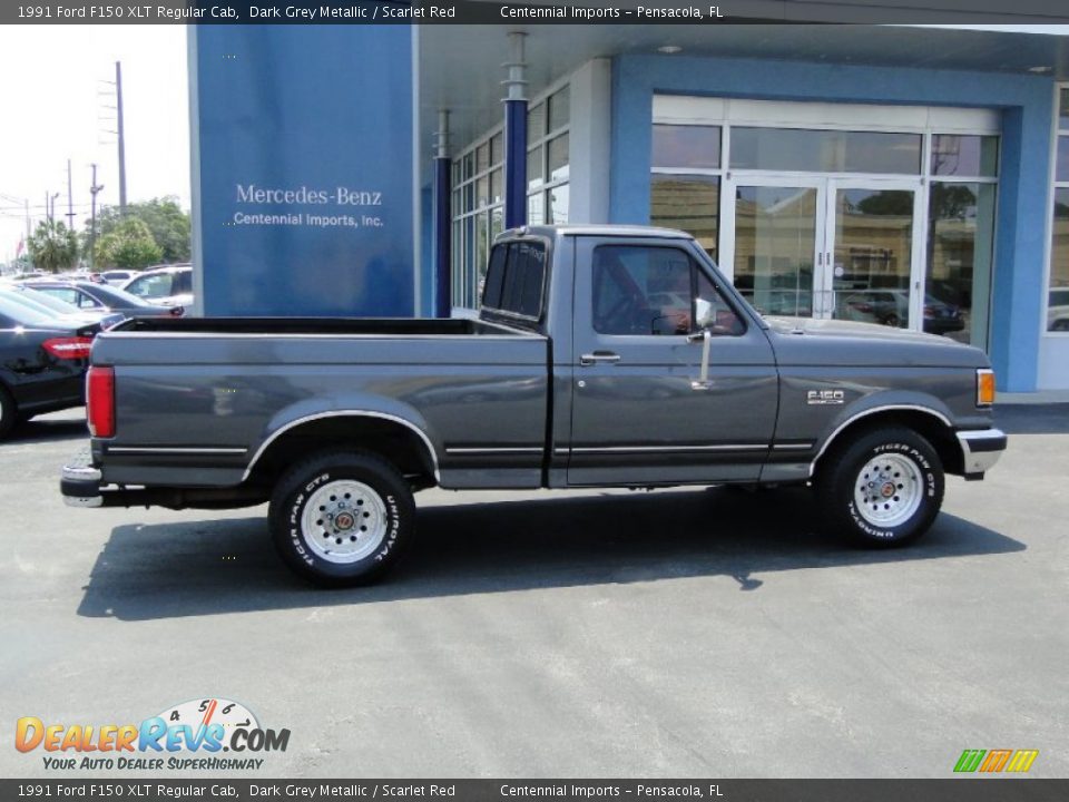 Dark Grey Metallic 1991 Ford F150 XLT Regular Cab Photo #11