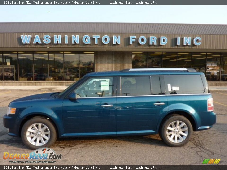 2011 Ford Flex SEL Mediterranean Blue Metallic / Medium Light Stone Photo #1