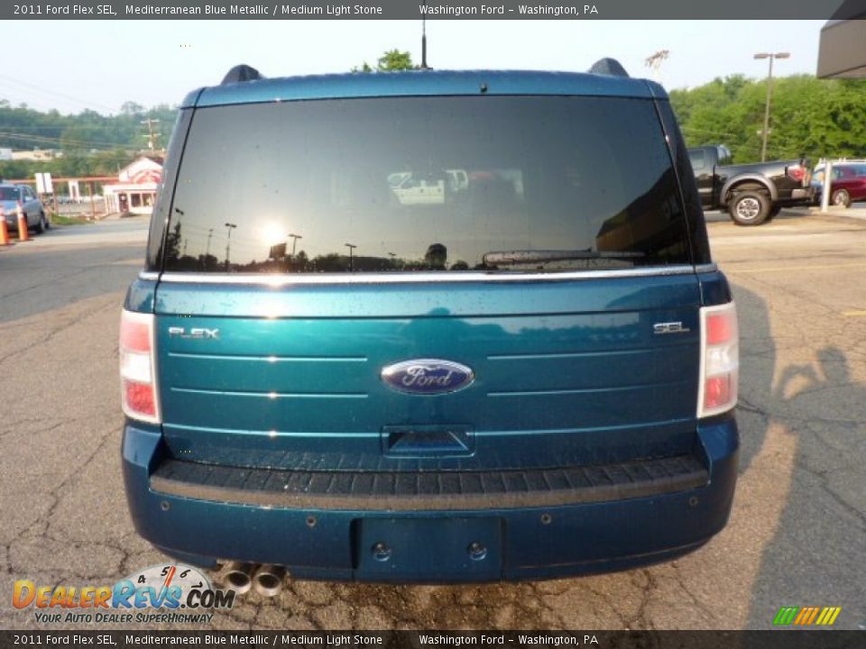 2011 Ford Flex SEL Mediterranean Blue Metallic / Medium Light Stone Photo #3