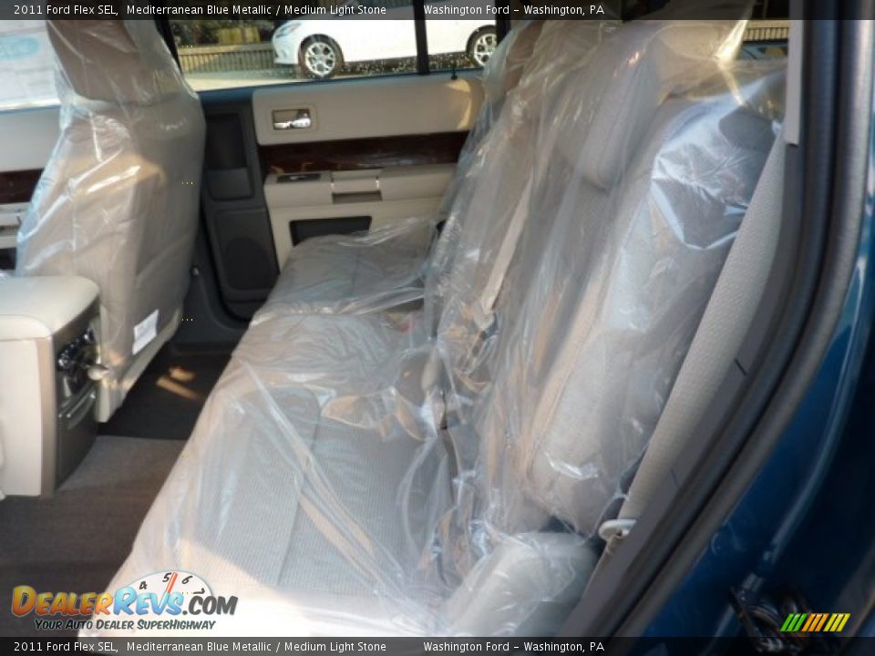 2011 Ford Flex SEL Mediterranean Blue Metallic / Medium Light Stone Photo #11