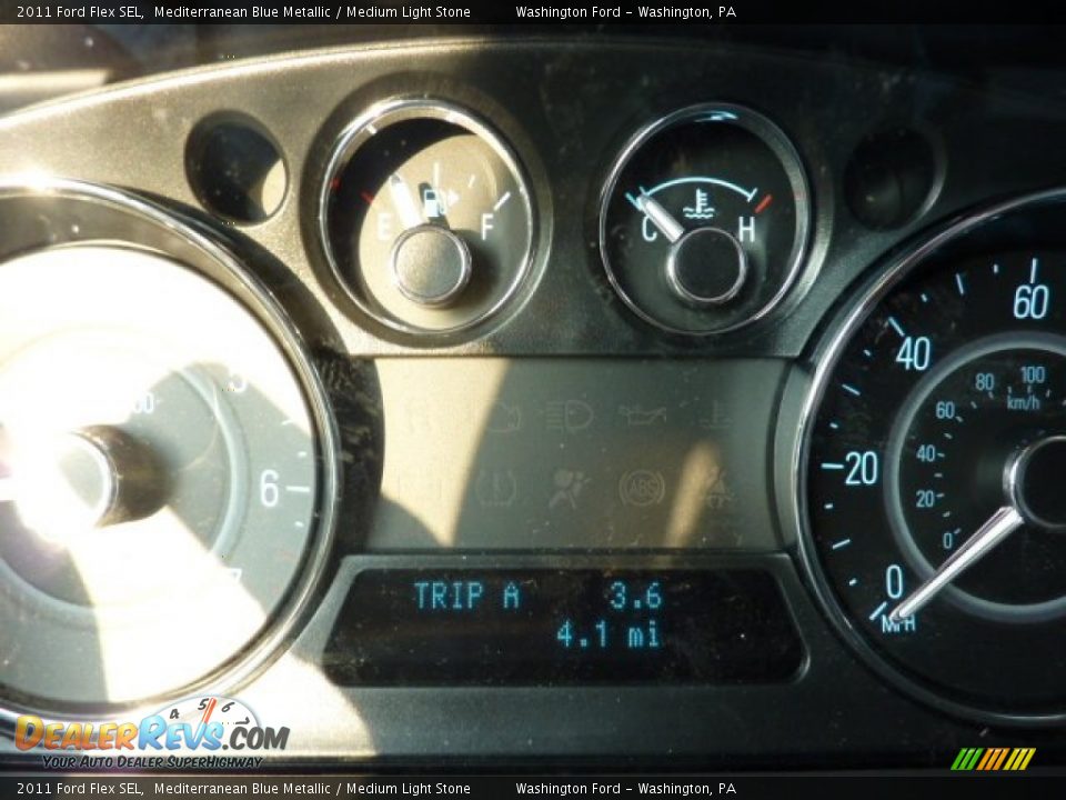 2011 Ford Flex SEL Mediterranean Blue Metallic / Medium Light Stone Photo #20