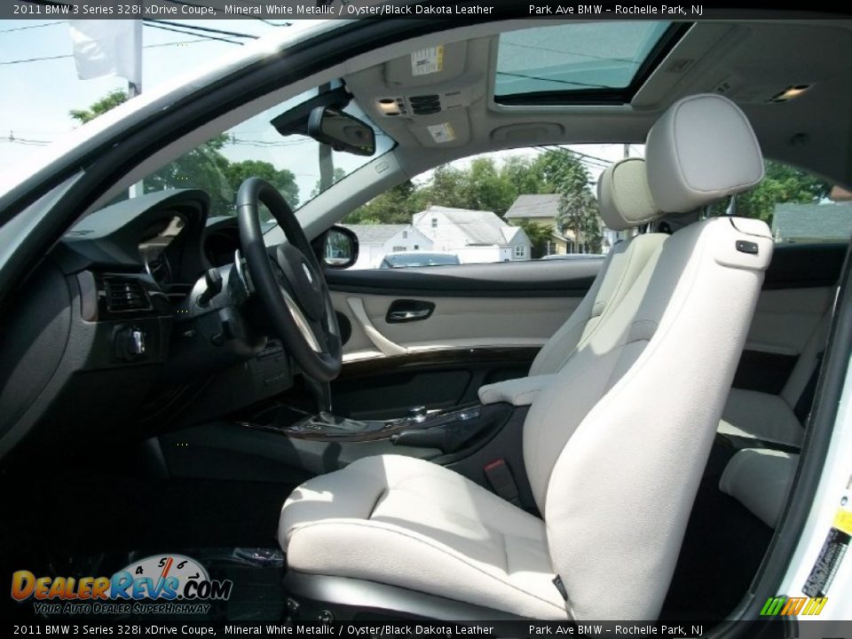 Oyster Black Dakota Leather Interior 2011 Bmw 3 Series