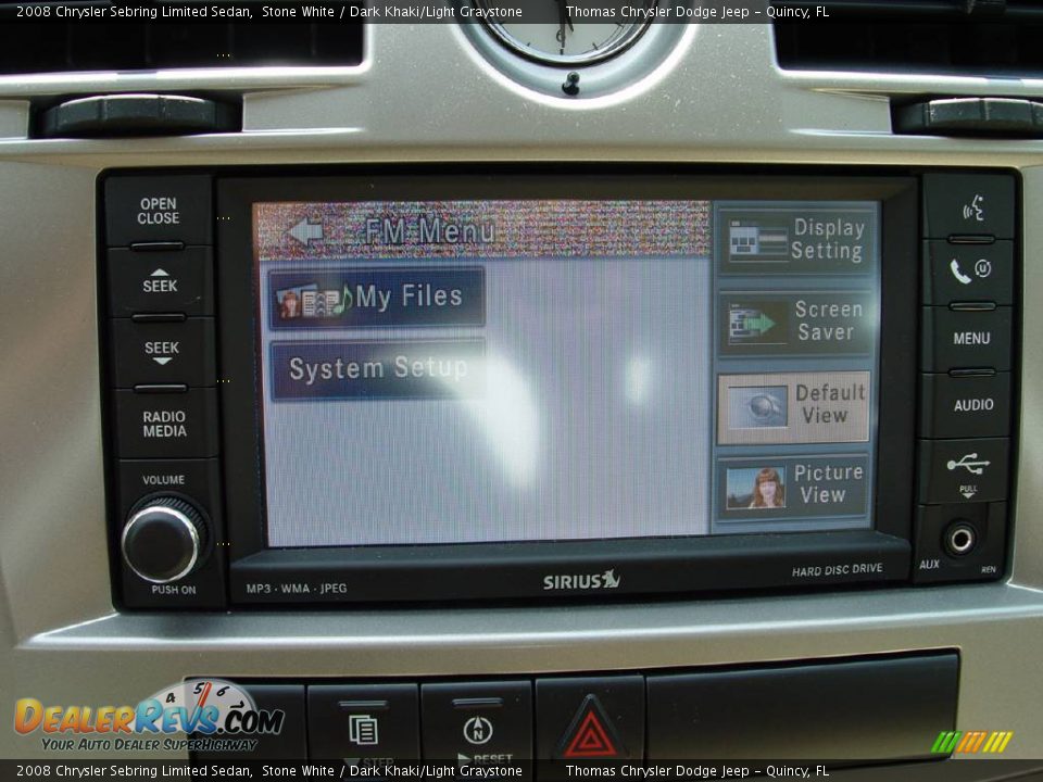 2008 Chrysler Sebring Limited Sedan Stone White / Dark Khaki/Light Graystone Photo #4