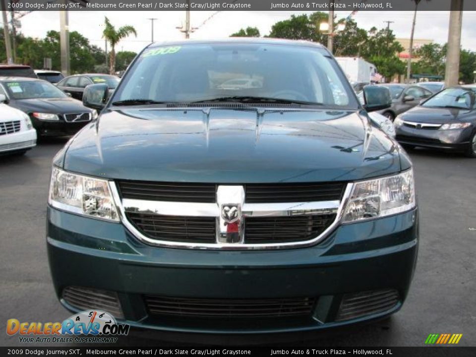 2009 Dodge Journey SXT Melbourne Green Pearl / Dark Slate Gray/Light Graystone Photo #3