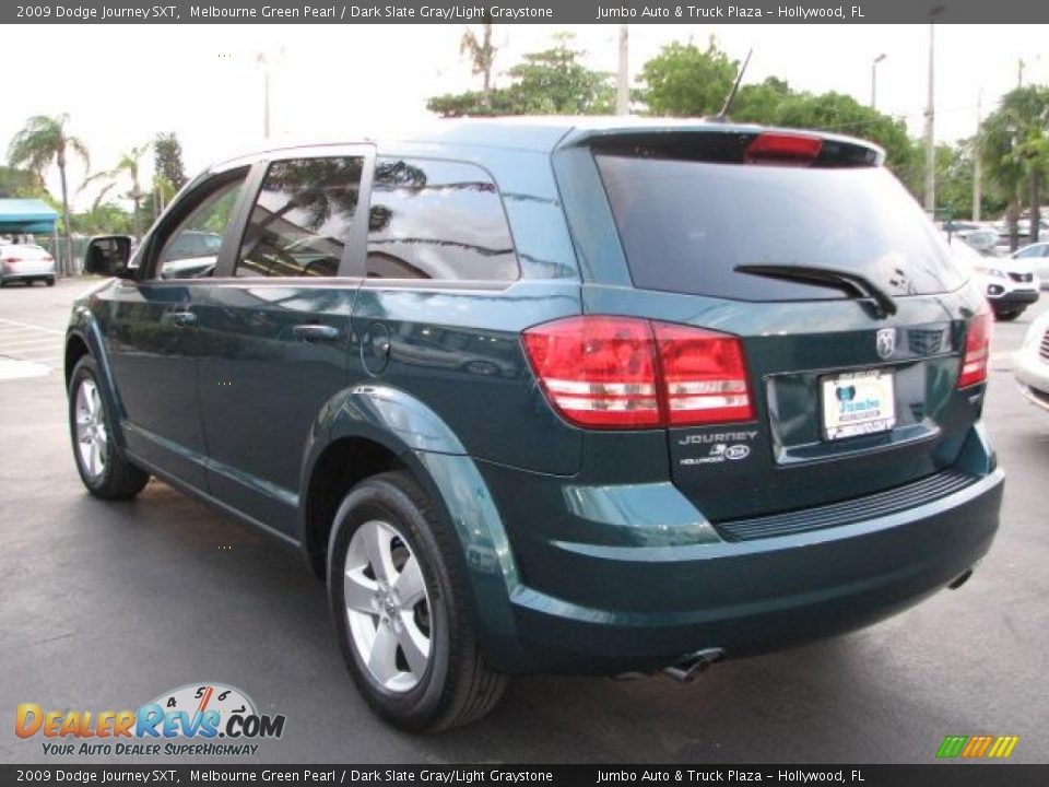 2009 Dodge Journey SXT Melbourne Green Pearl / Dark Slate Gray/Light Graystone Photo #6