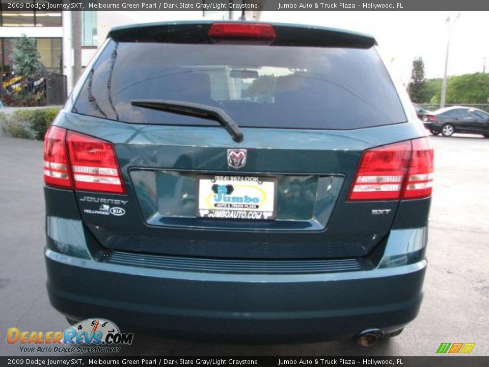 2009 Dodge Journey SXT Melbourne Green Pearl / Dark Slate Gray/Light Graystone Photo #7