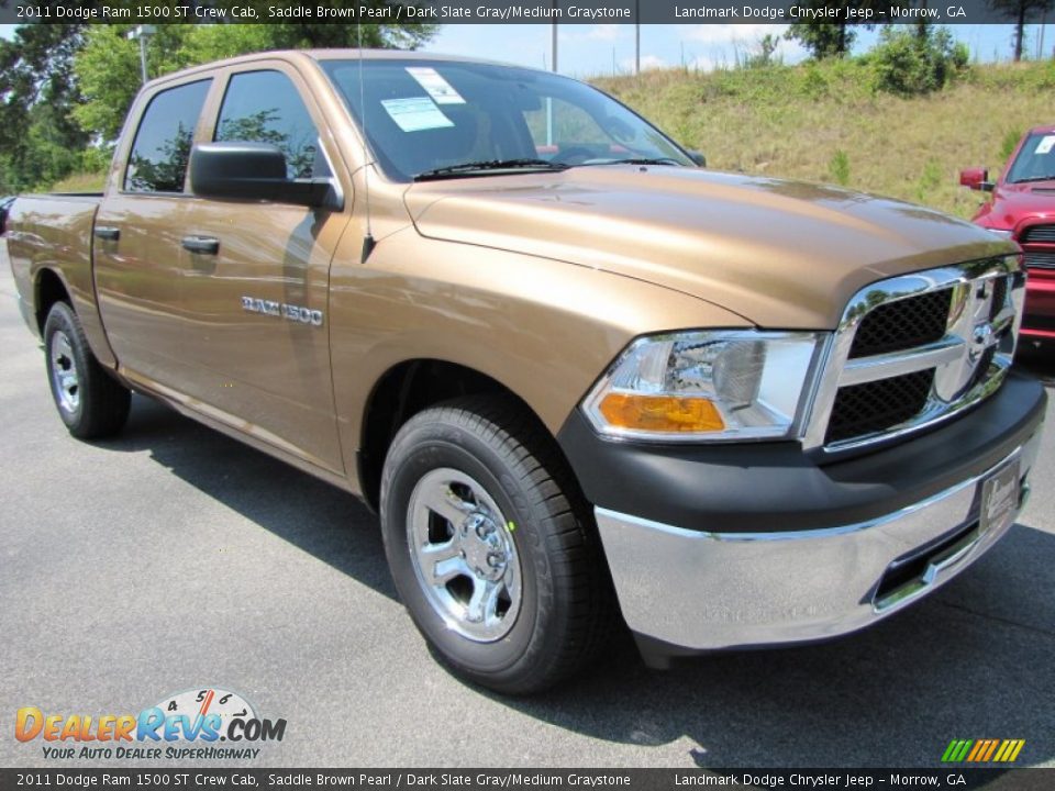 2011 Dodge Ram 1500 ST Crew Cab Saddle Brown Pearl / Dark Slate Gray/Medium Graystone Photo #4