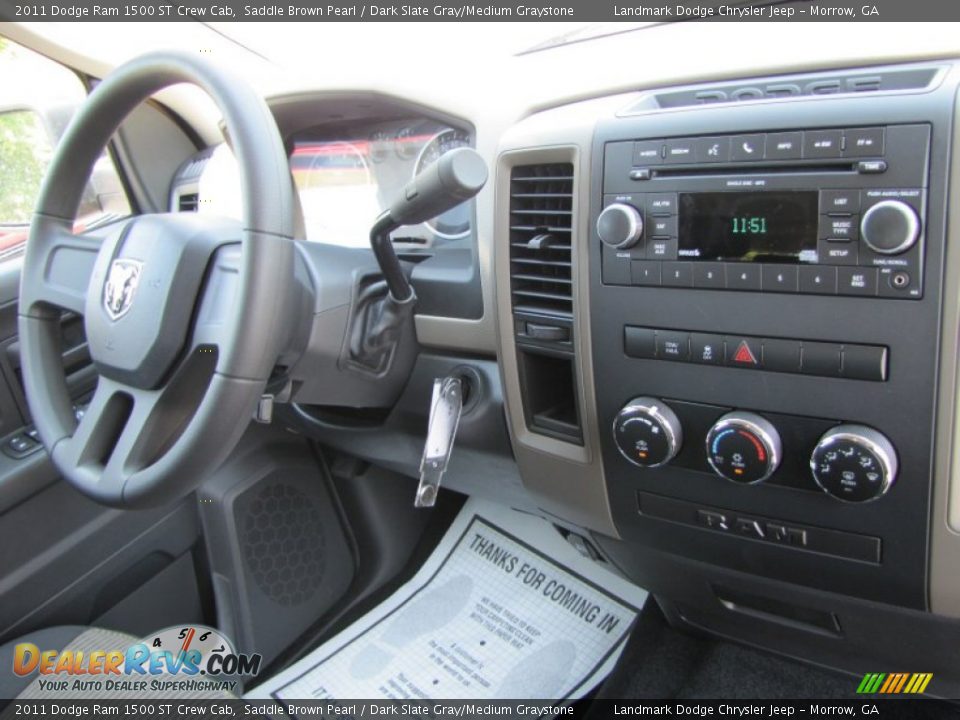 2011 Dodge Ram 1500 ST Crew Cab Saddle Brown Pearl / Dark Slate Gray/Medium Graystone Photo #10