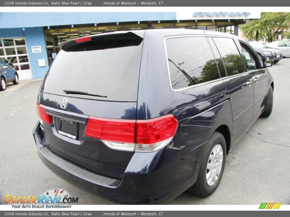 2008 Honda Odyssey LX Baltic Blue Pearl / Gray Photo #6