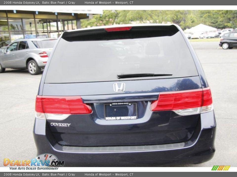 2008 Honda Odyssey LX Baltic Blue Pearl / Gray Photo #7