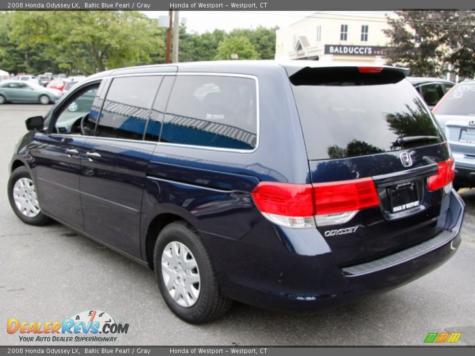 2008 Honda Odyssey LX Baltic Blue Pearl / Gray Photo #9