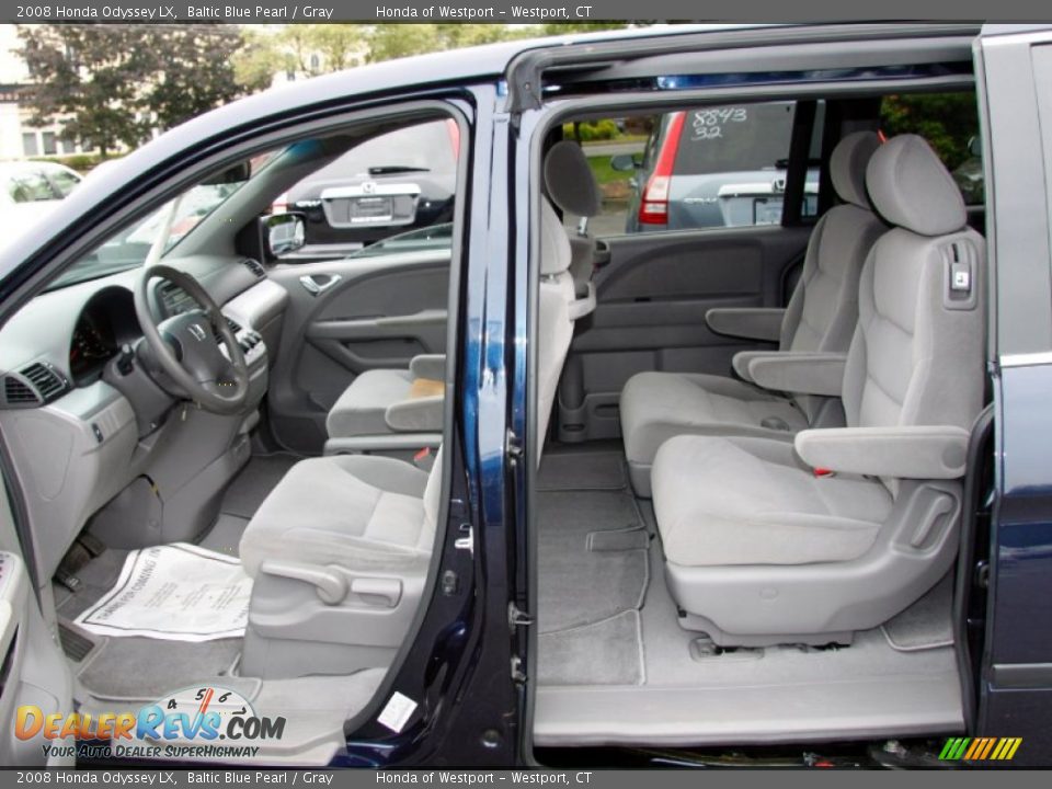 2008 Honda Odyssey LX Baltic Blue Pearl / Gray Photo #14