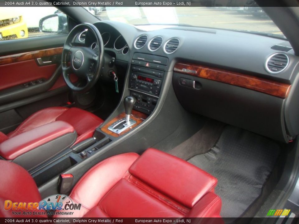 Red Interior 2004 Audi A4 3 0 Quattro Cabriolet Photo 6