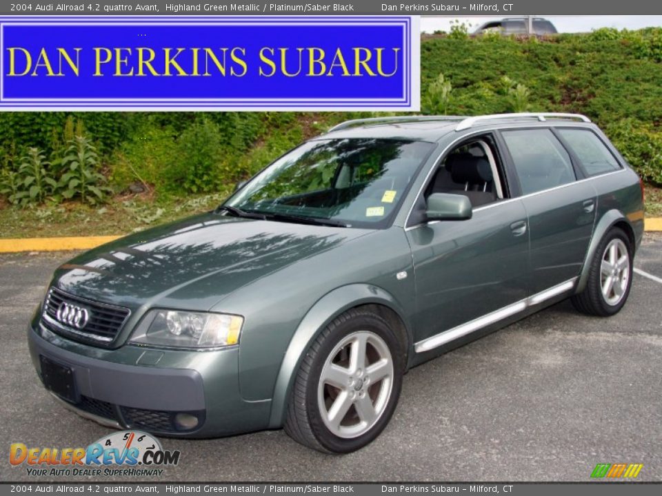 2004 Audi Allroad 4.2 quattro Avant Highland Green Metallic / Platinum/Saber Black Photo #1