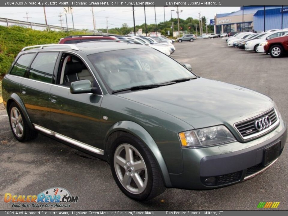 2004 Audi Allroad 4.2 quattro Avant Highland Green Metallic / Platinum/Saber Black Photo #4