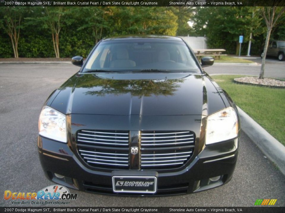 2007 Dodge Magnum SXT Brilliant Black Crystal Pearl / Dark Slate Gray/Light Graystone Photo #9