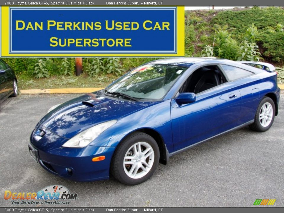 2000 Toyota Celica GT-S Spectra Blue Mica / Black Photo #1