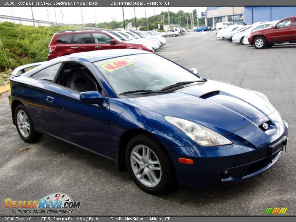 2000 Toyota Celica GT-S Spectra Blue Mica / Black Photo #3