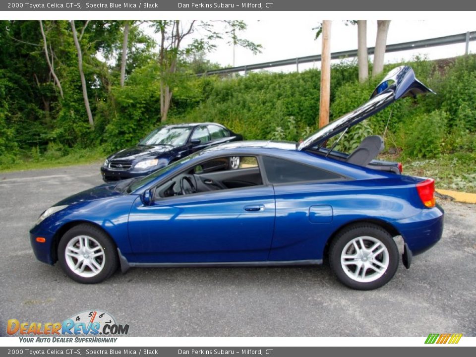 2000 Toyota Celica GT-S Spectra Blue Mica / Black Photo #10