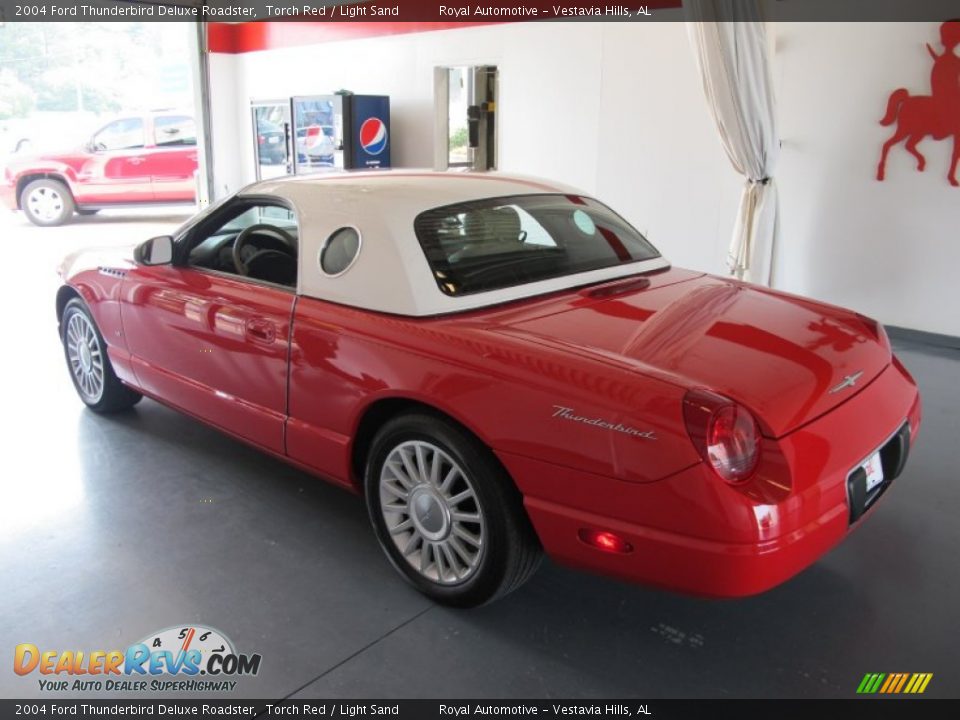 2004 Ford Thunderbird Deluxe Roadster Torch Red / Light Sand Photo #2