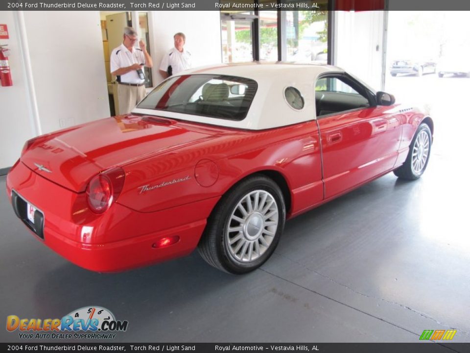 2004 Ford Thunderbird Deluxe Roadster Torch Red / Light Sand Photo #4