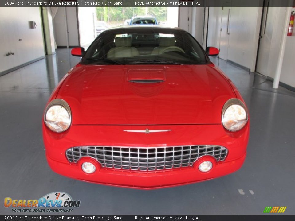2004 Ford Thunderbird Deluxe Roadster Torch Red / Light Sand Photo #6