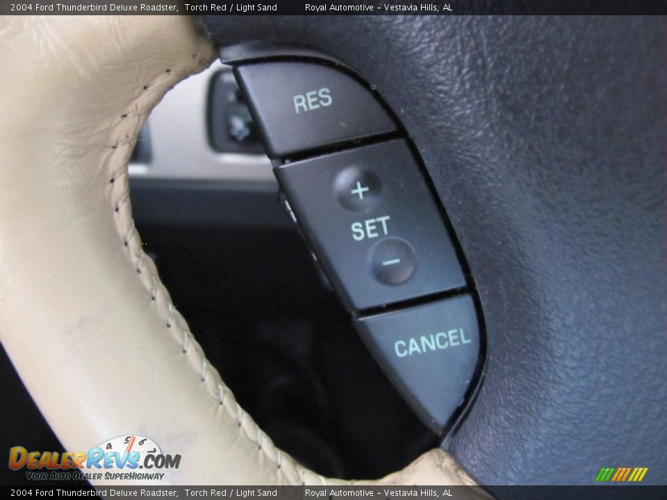2004 Ford Thunderbird Deluxe Roadster Torch Red / Light Sand Photo #13
