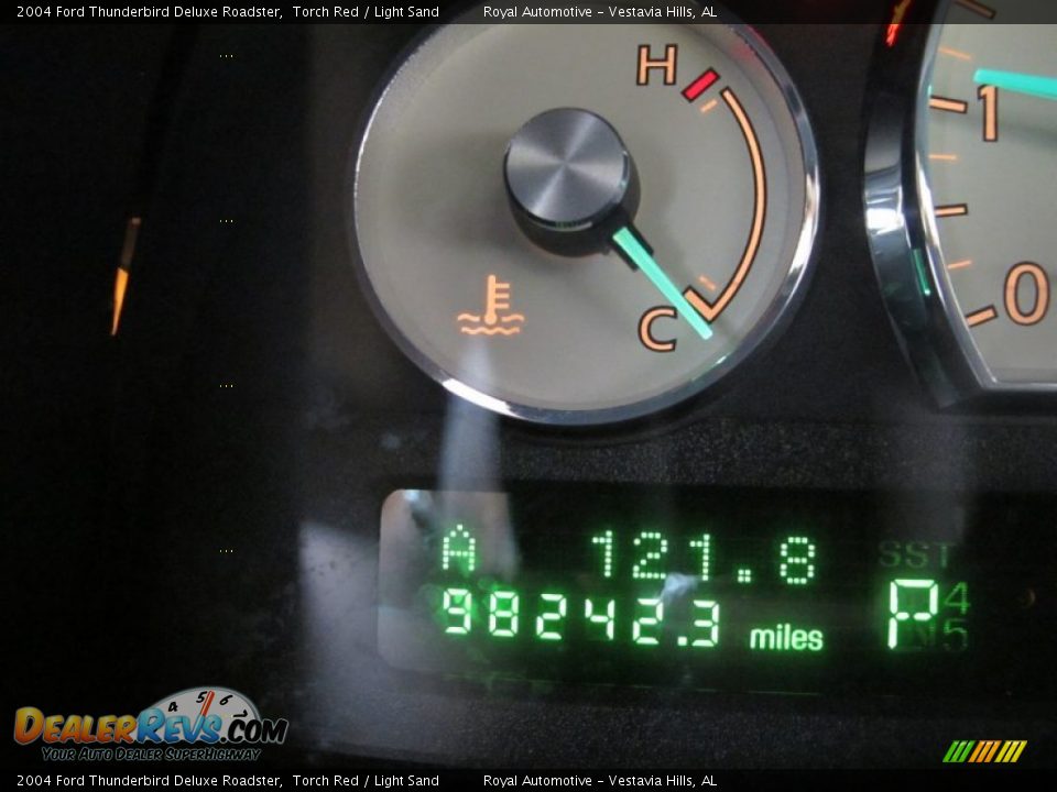 2004 Ford Thunderbird Deluxe Roadster Torch Red / Light Sand Photo #15