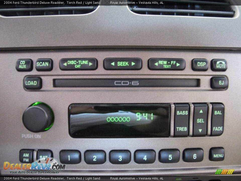 2004 Ford Thunderbird Deluxe Roadster Torch Red / Light Sand Photo #16