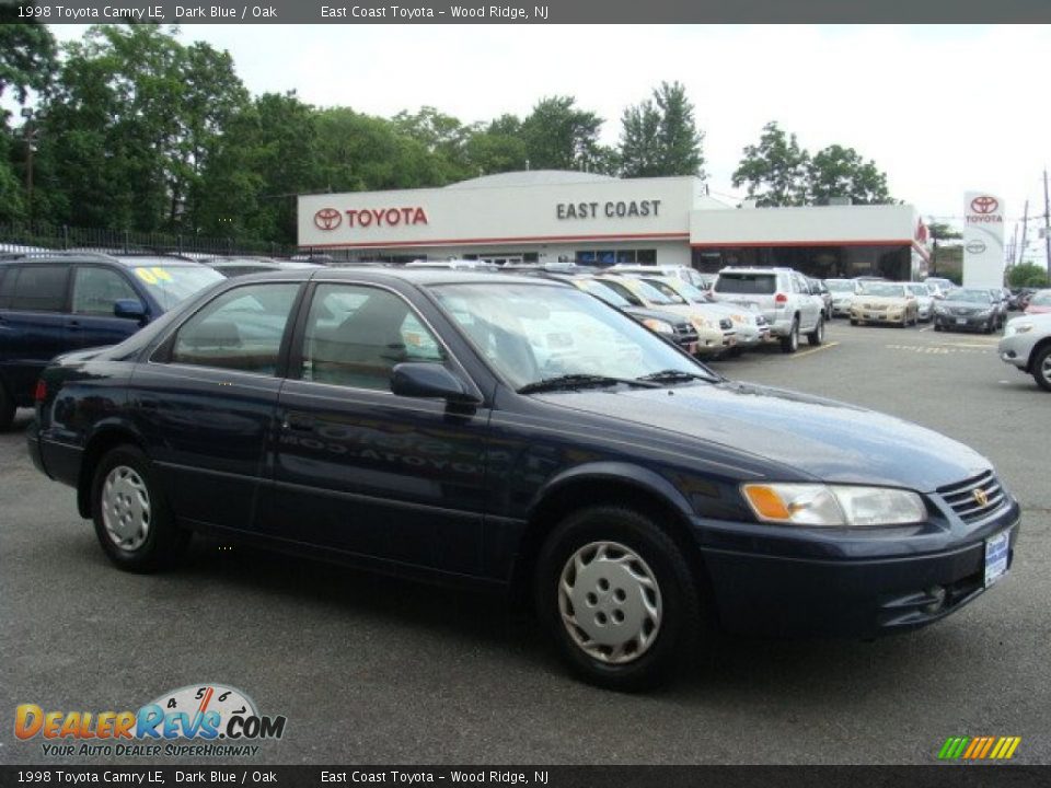 1998 Toyota Camry LE Dark Blue / Oak Photo #1