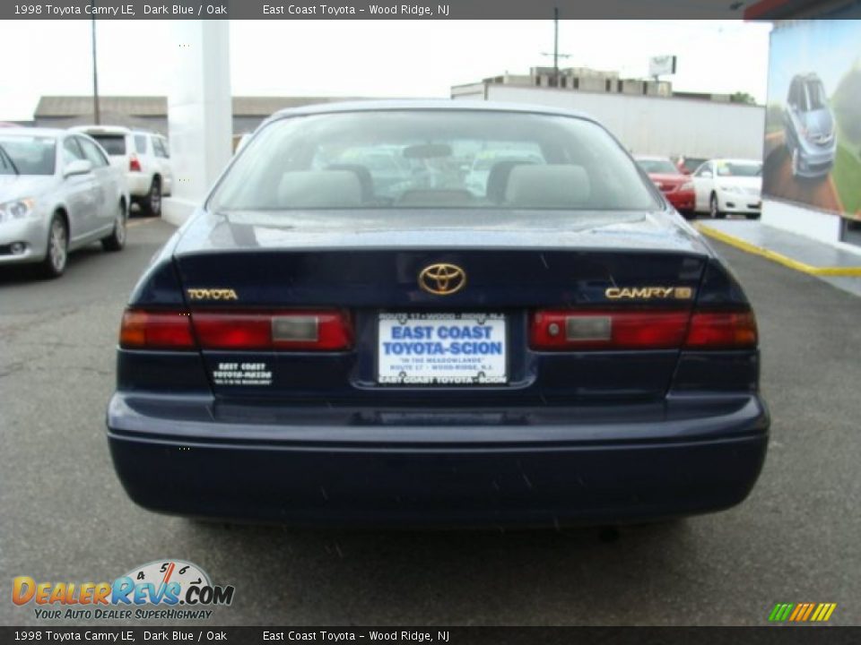1998 Toyota Camry LE Dark Blue / Oak Photo #5