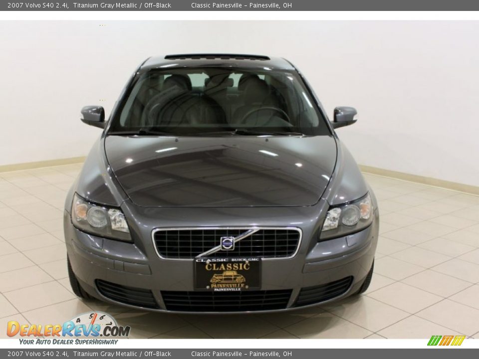 2007 Volvo S40 2.4i Titanium Gray Metallic / Off-Black Photo #2