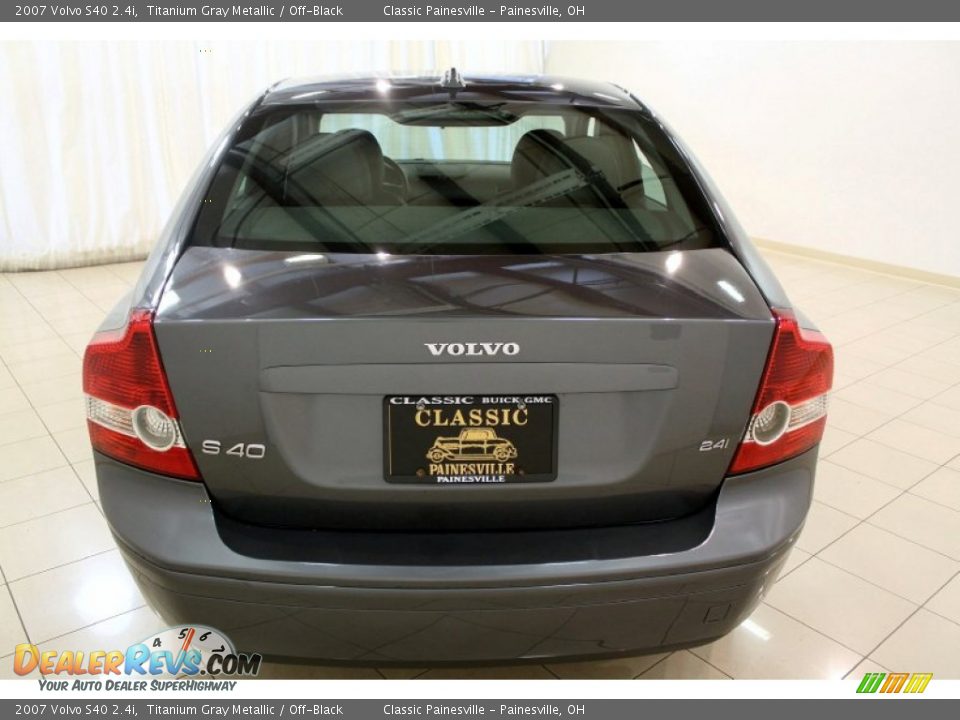 2007 Volvo S40 2.4i Titanium Gray Metallic / Off-Black Photo #4
