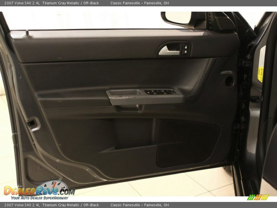 2007 Volvo S40 2.4i Titanium Gray Metallic / Off-Black Photo #7
