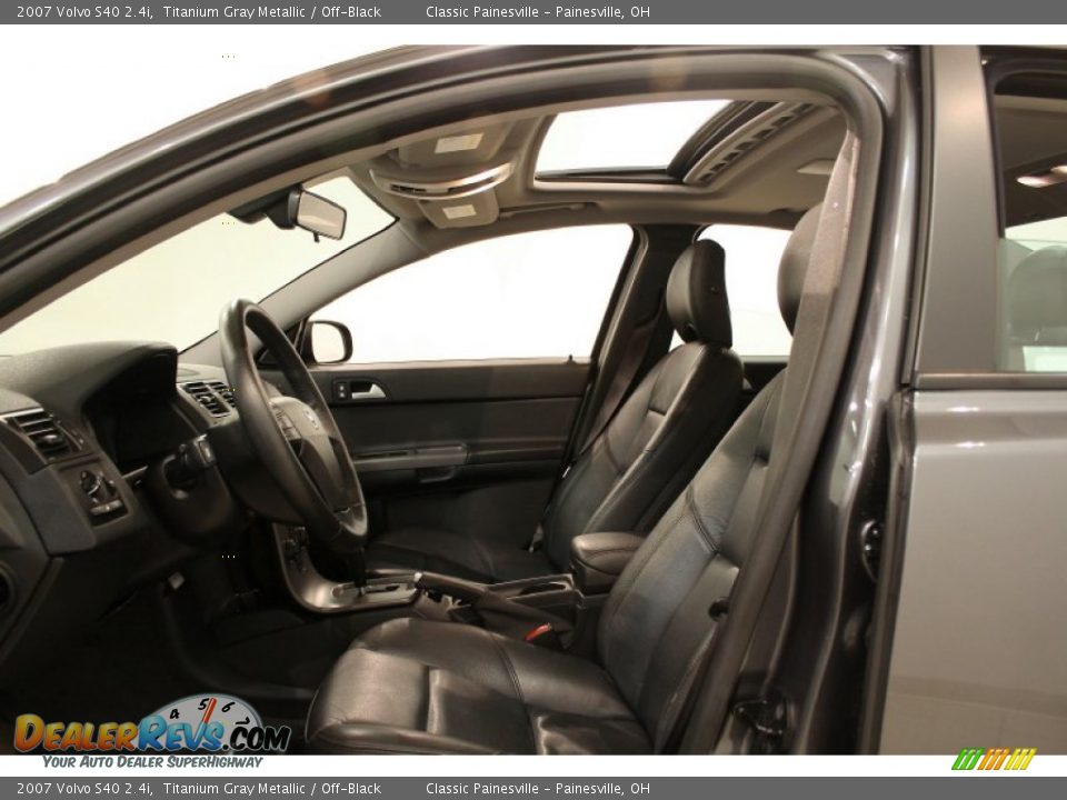 2007 Volvo S40 2.4i Titanium Gray Metallic / Off-Black Photo #8
