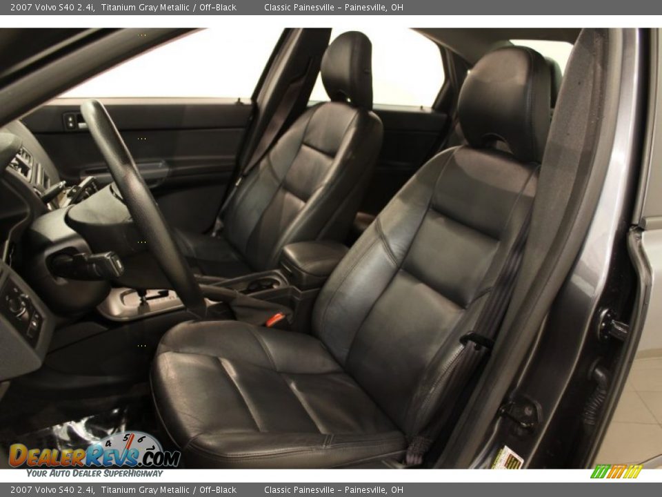 2007 Volvo S40 2.4i Titanium Gray Metallic / Off-Black Photo #9