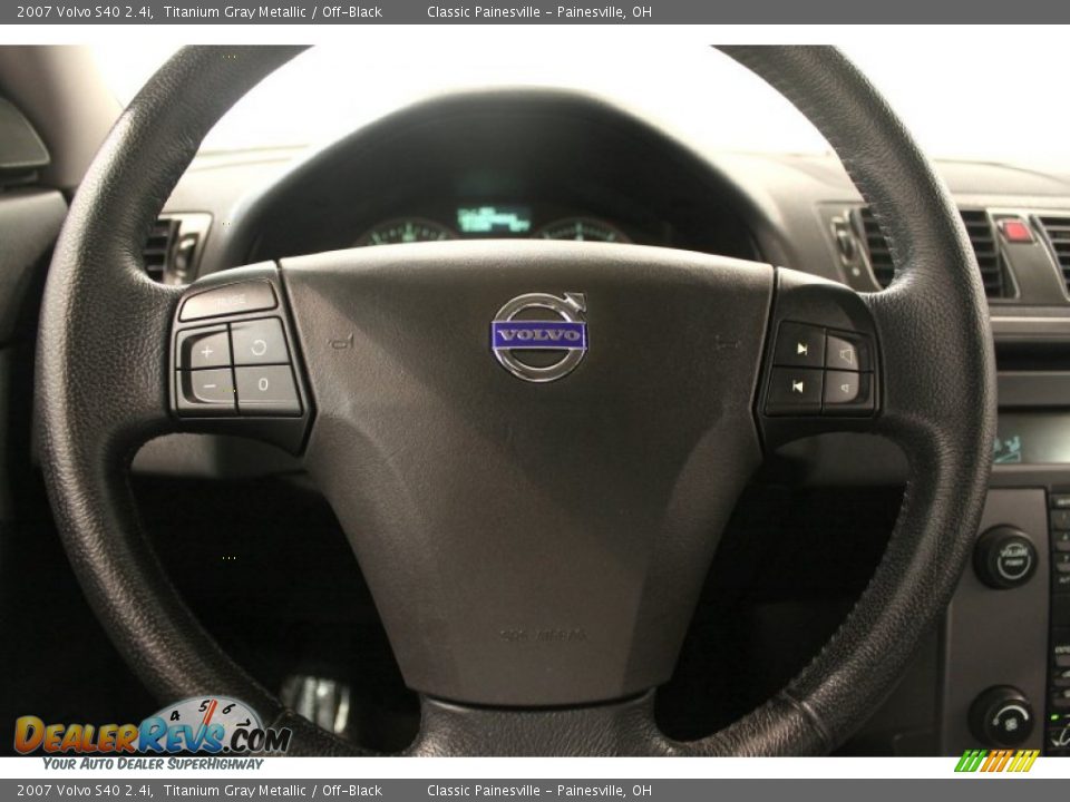 2007 Volvo S40 2.4i Titanium Gray Metallic / Off-Black Photo #11