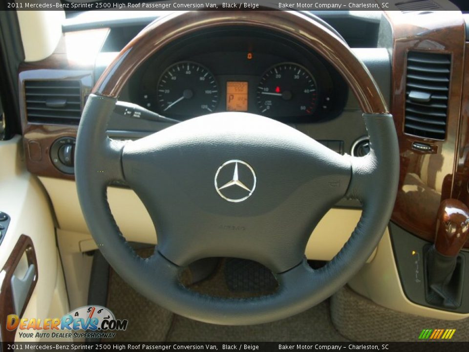 2011 Mercedes-Benz Sprinter 2500 High Roof Passenger Conversion Van Steering Wheel Photo #7