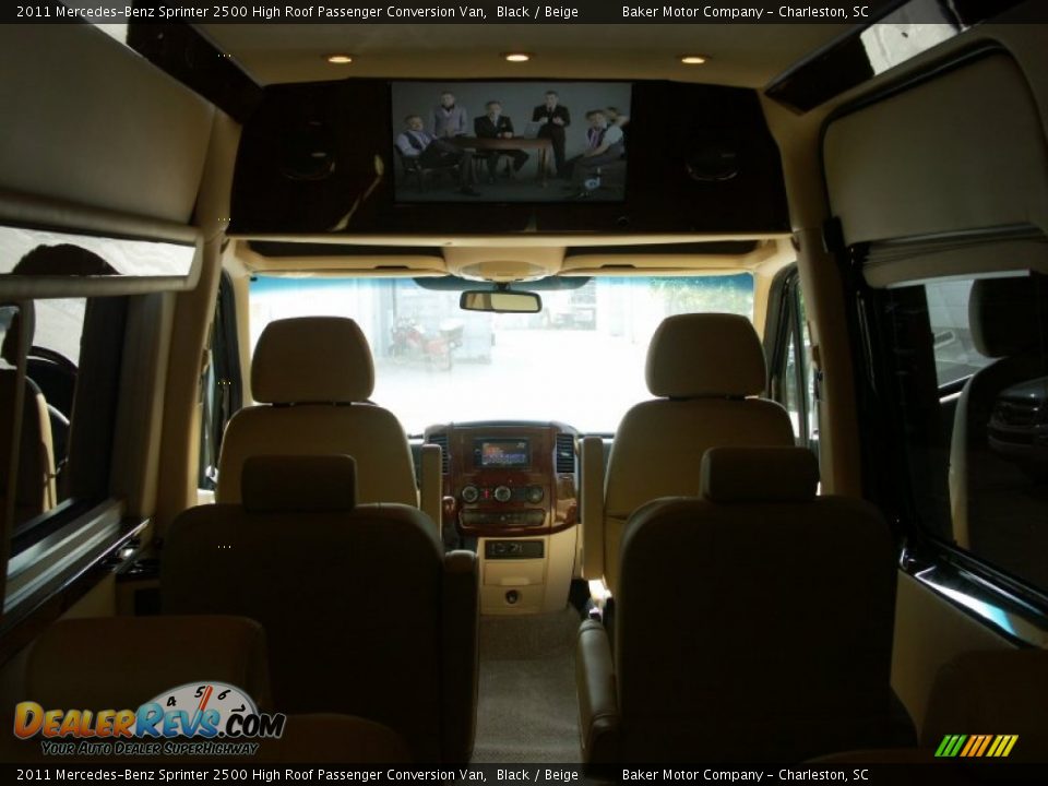 2011 Mercedes-Benz Sprinter 2500 High Roof Passenger Conversion Van Black / Beige Photo #9