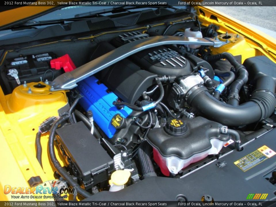 2012 Ford Mustang Boss 302 5.0 Liter Hi-Po DOHC 32-Valve Ti-VCT V8 Engine Photo #16