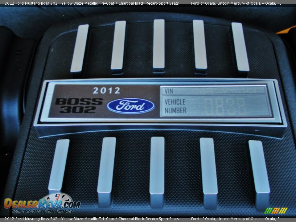 2012 Ford Mustang Boss 302 5.0 Liter Hi-Po DOHC 32-Valve Ti-VCT V8 Engine Photo #18