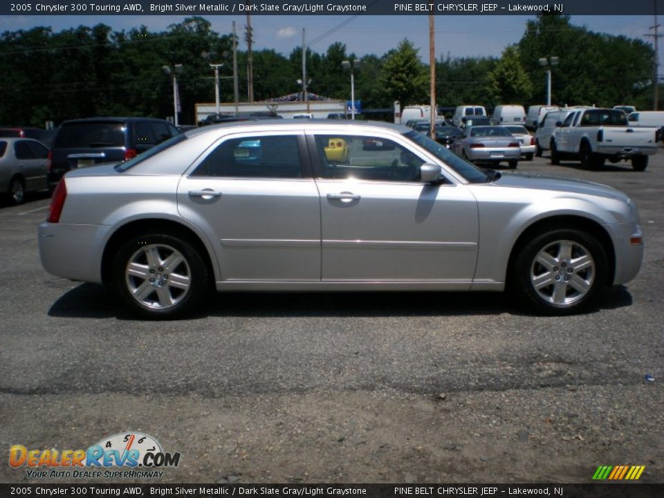 2005 Chrysler 300 Touring AWD Bright Silver Metallic / Dark Slate Gray/Light Graystone Photo #4