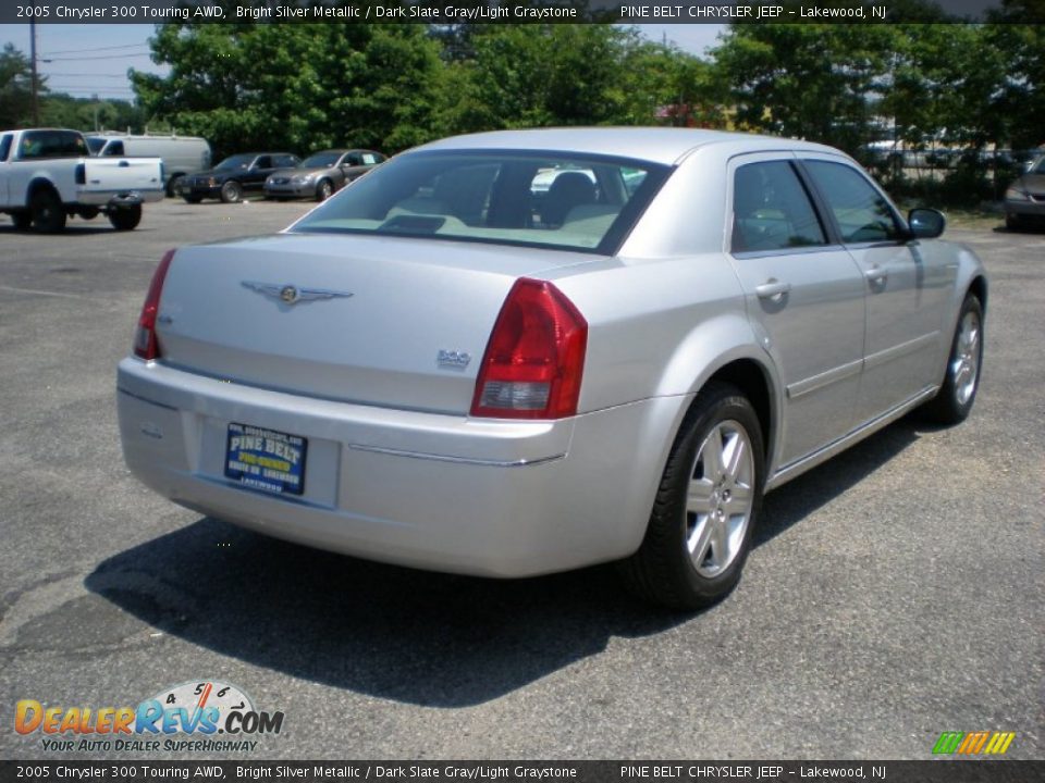 2005 Chrysler 300 Touring AWD Bright Silver Metallic / Dark Slate Gray/Light Graystone Photo #5