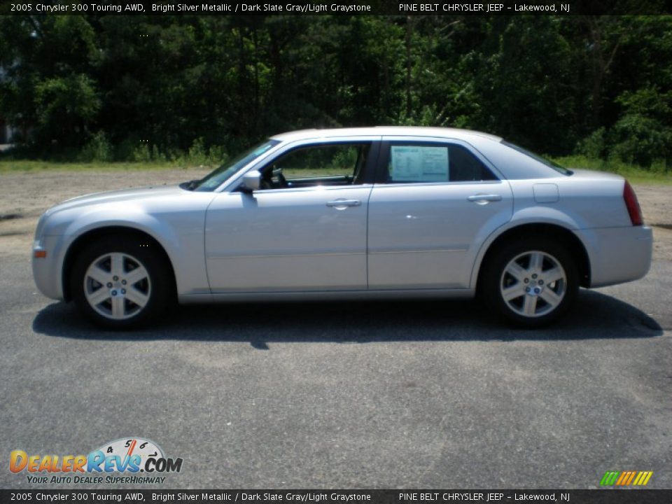 2005 Chrysler 300 Touring AWD Bright Silver Metallic / Dark Slate Gray/Light Graystone Photo #8