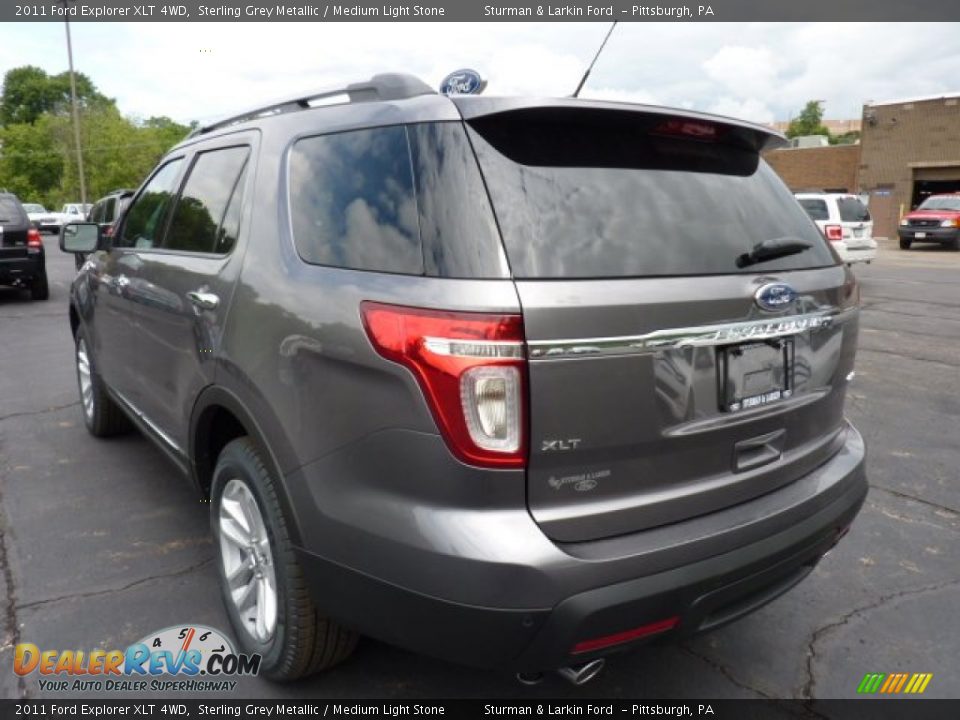 2011 Ford Explorer XLT 4WD Sterling Grey Metallic / Medium Light Stone Photo #4