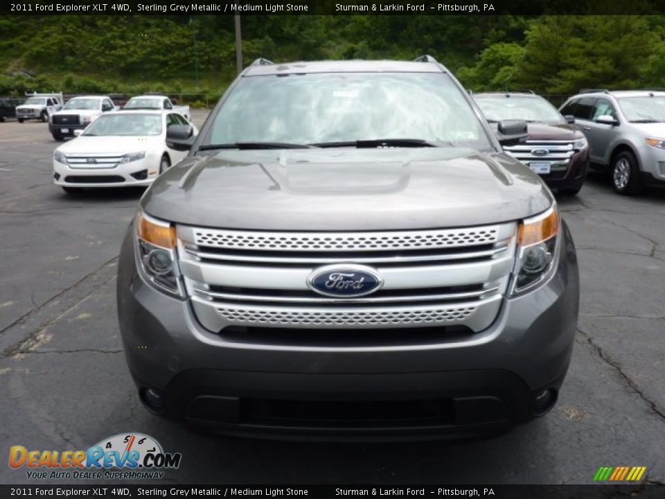 2011 Ford Explorer XLT 4WD Sterling Grey Metallic / Medium Light Stone Photo #6