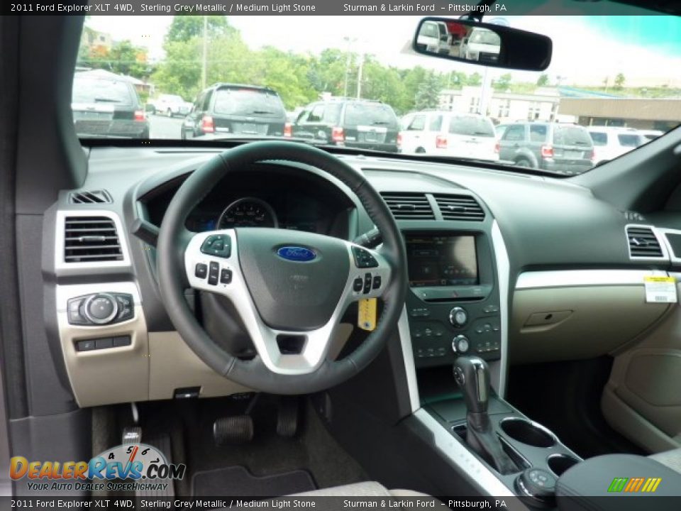 2011 Ford Explorer XLT 4WD Sterling Grey Metallic / Medium Light Stone Photo #10